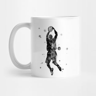 Basketball Player Watercolor Painting Mug